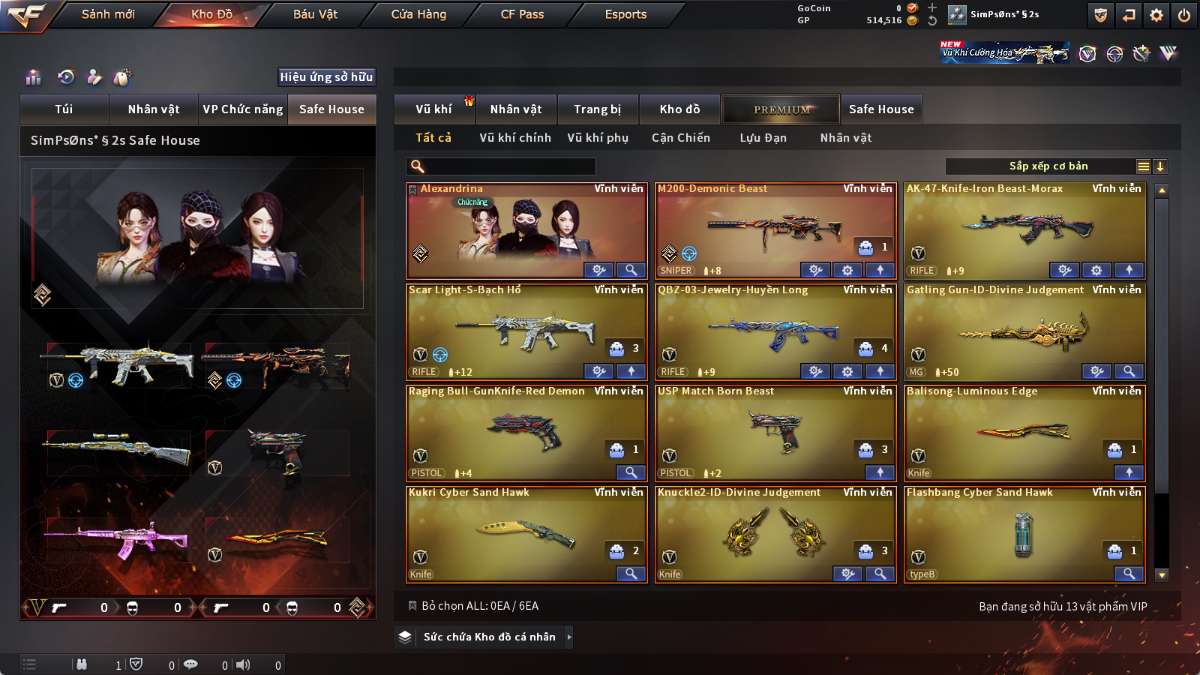 shop acc cf uy tin gia re